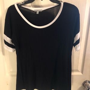 black t-shirt